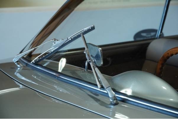 A newly installed windshield